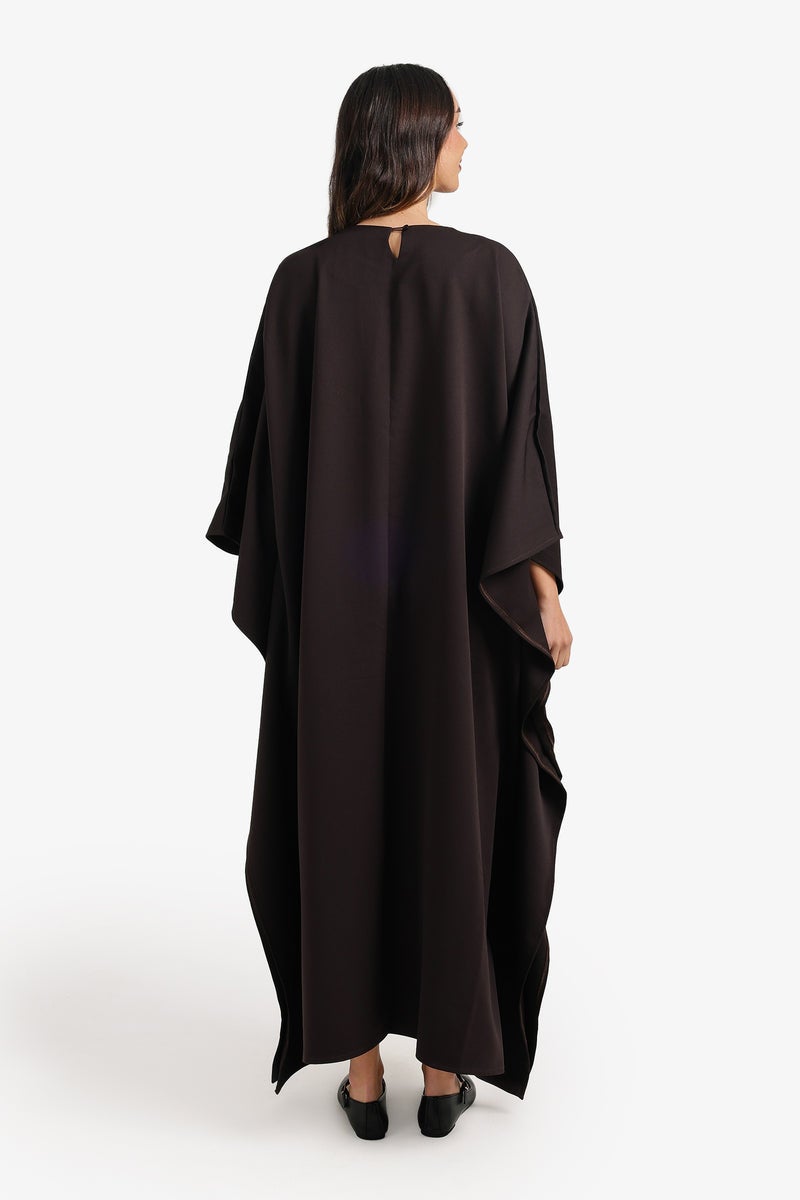 Carina Shimmering Neckline Abaya - Image 4